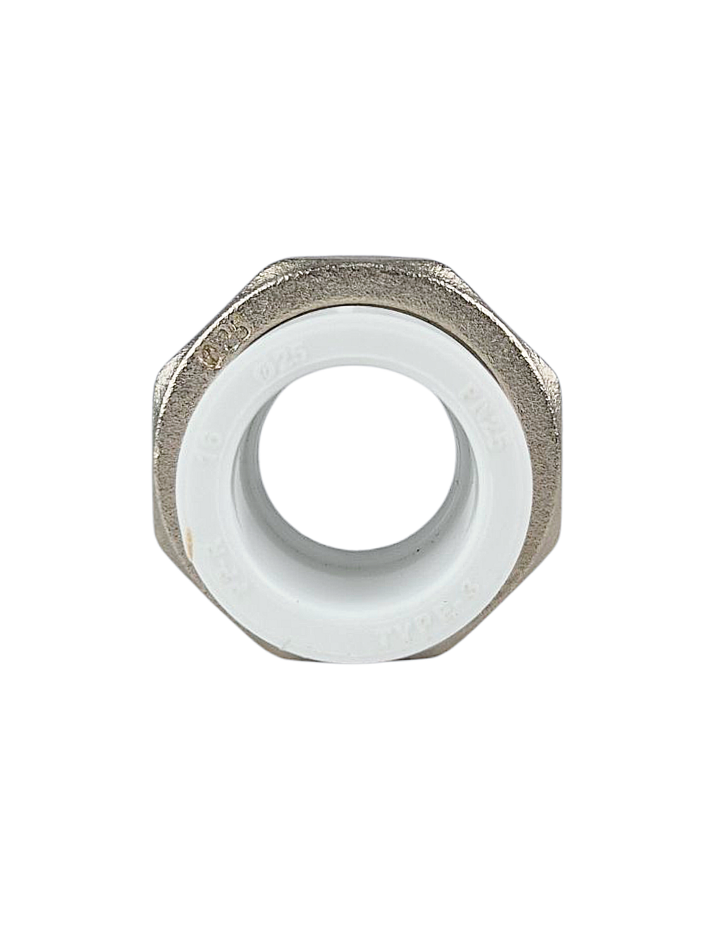 Муфта комбинированная разъемная (Американка) PPR внутренняя резьба 25х1,  белый, RTP (120/10)