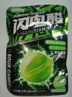 Кислые конфеты SHAN DIAN SUAN Зеленое яблоко 24гр 20шт