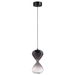 5092/4LA PENDANT ODL25 357 черный/дымчатый градиент/прозрачн./металл/стекло Подвес LED 4W 4000K 388Лм GLESSI