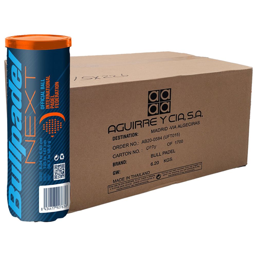 Короб мячей для падел NEXT (24 банки по 3 мяча)