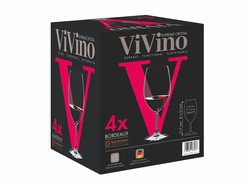VIVINO - Набор фужеров 4 шт. "Bordeaux" 610 мл стекло