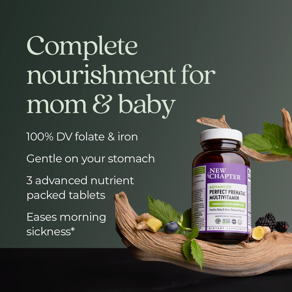 New Chapter, Advanced Perfect Prenatal ™, мультивитамины, 270 вегетарианских таблеток