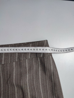 Брюки бежевые в полоску 46 размер