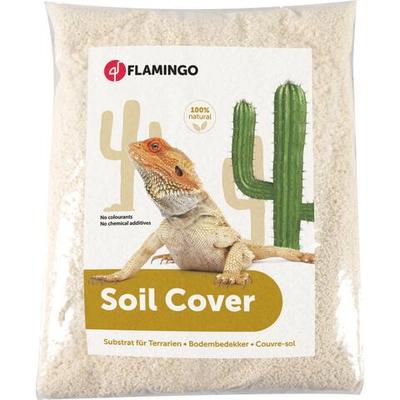 Песок для террариума, зерно 1-3мм, белый, 4 кг, Flamingo