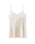 Топ с кружевом из шелка Mulberry