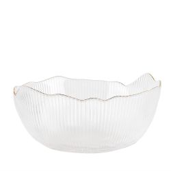 Салатник, набор 3шт. "Frost stripe" (белый) d=12,5/15,5/19см (стекло) (транспортная упаковка)