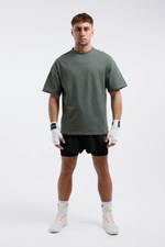 Футболка BOXRAW Lineal Oversized зеленая