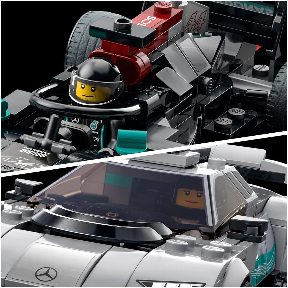 Конструктор LEGO Speed Champions 76909 Mercedes-AMG F1 W12 E Performance и Mercedes-AMG Project One