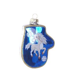 GAEM Украшение новогоднее "Варежка с лошадкой", L6,5 W2 H10,5 см