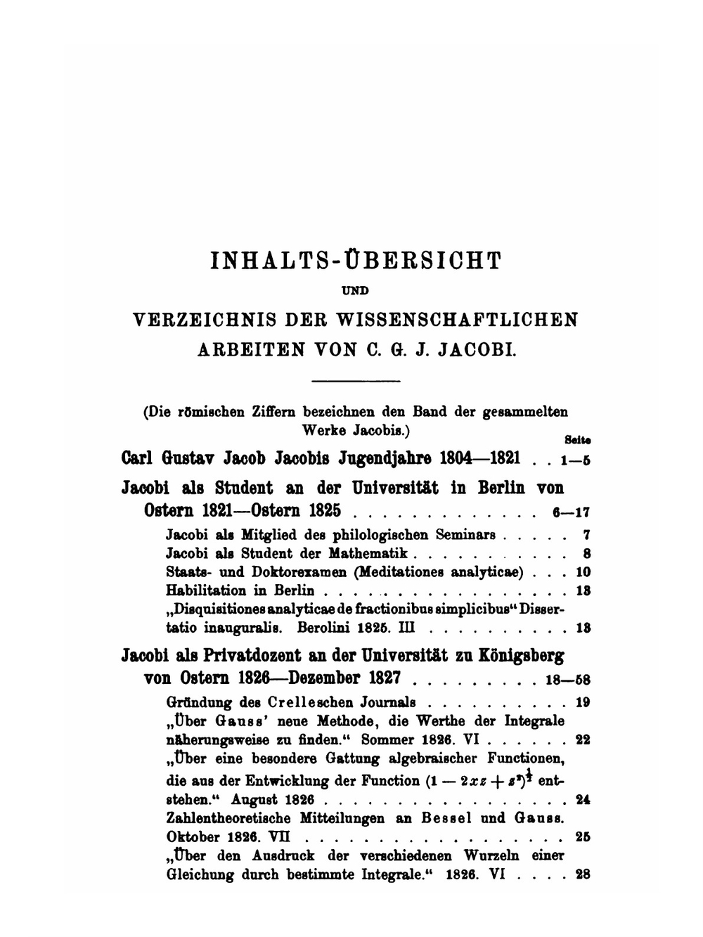 Carl Gustav Jacob Jacobi | Leo Koenigsberger