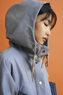 Парка утепленная, Индиго