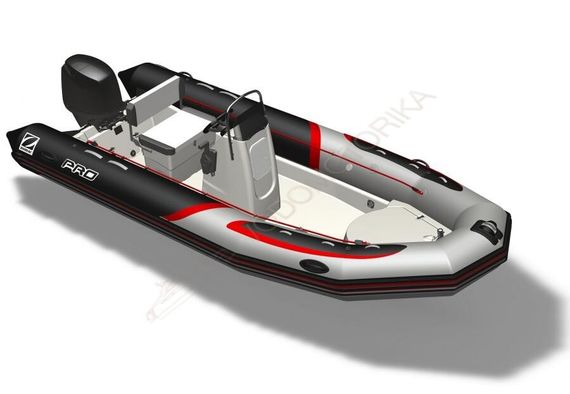 Надувная лодка ZODIAC PRO 500 TOURING PVC BLUE LIGHT GREY TUBE - WHITE HULL
