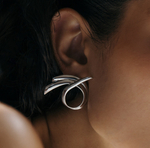 серьги-пусеты shell