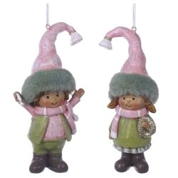 GAEM Фигурка декоративная подвесная "Дети", L6 W5 H13 см, 2в.