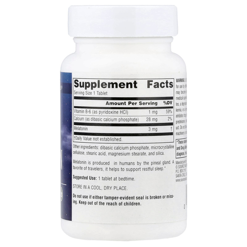 Source Naturals, Sleep Science®, мелатонин, 3 мг, 240 таблеток