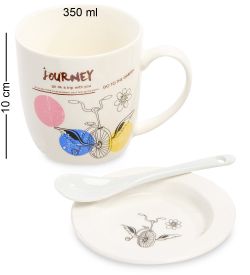 GAEM Art MUG-203/2 Кружка с ложкой «Мое путешествие»