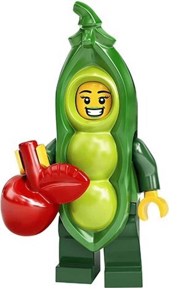 Минифигурка LEGO    71027 - 3 Девушка в костюме гороха