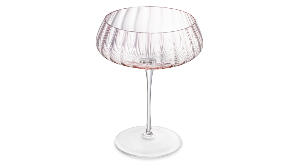 Набор креманок для шампанского 2шт 400мл Nude Glass Round UP Dusty Rose розовый