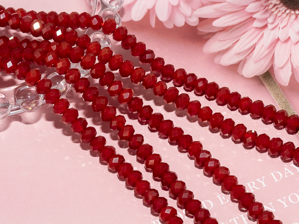 Бусины из агат 6х4мм, рондель (10шт)