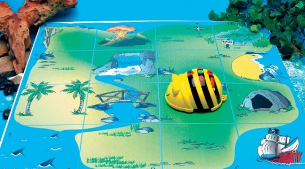 Тематическое поле-маршрутизатор Остров Сокровищ для мини-робота Bee-Bot Умная пчела