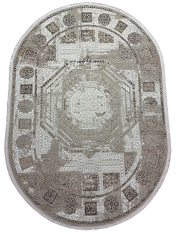 Ковер Sanat Viscon 36921A Braun/Beige Овал