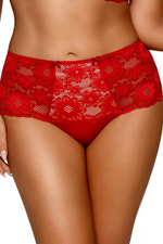 Трусики-кюлоты из эластичного гипюра (Размер: L) (Цвет: красный)