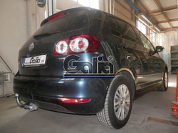 Фаркоп оцинкованный Galia A038A для Audi A3 2003-2008: хетчбек 3 двери, VW Golf V, VI, Plus хетчбек 3/5 дверей 2003-2008, 2008-2013 (2WD только)(паспорт и сертификат в комплекте)(без электрики)