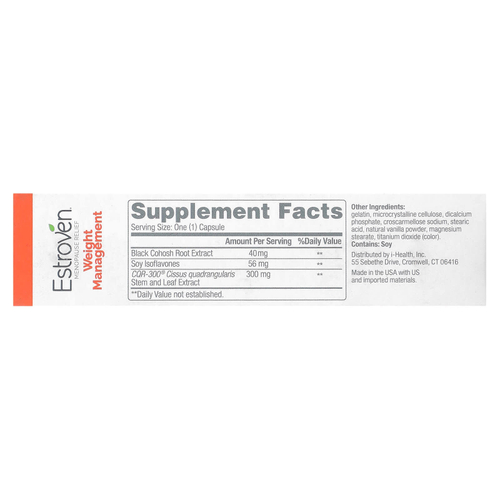 Estroven, средство для облегчения менопаузы и контроля веса, 30 капсул для ежедневного приема