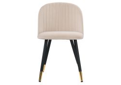 Стул на металлокаркасе Gabi beige / black / gold