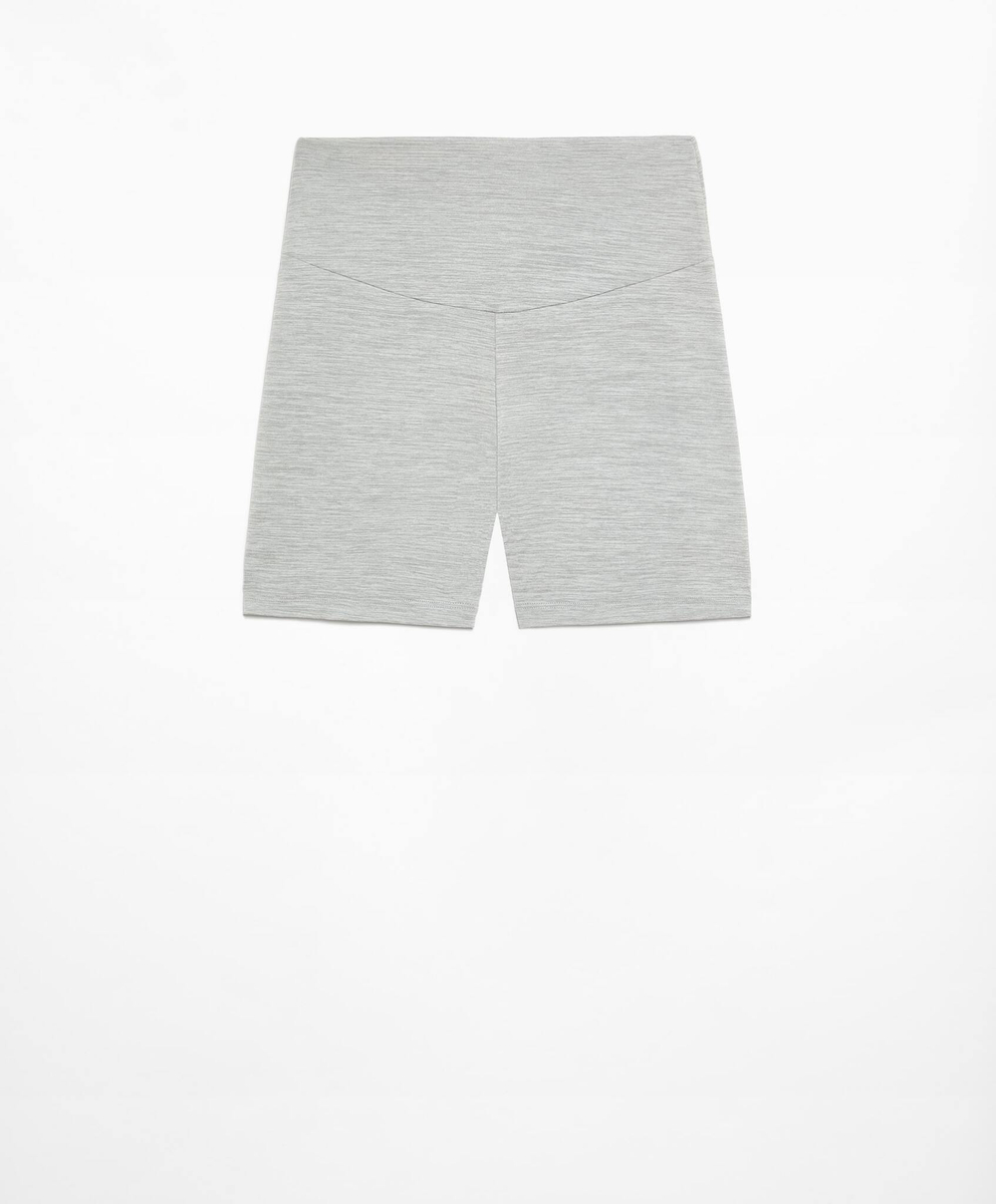 OYSHO Велосипедки Comfortlux с высокой посадкой длиной 10 см, светло-серый меланж