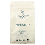 Lifeboost, Coffee, Optimist ™, зерна, легкой обжарки, 340 г (12 унций)