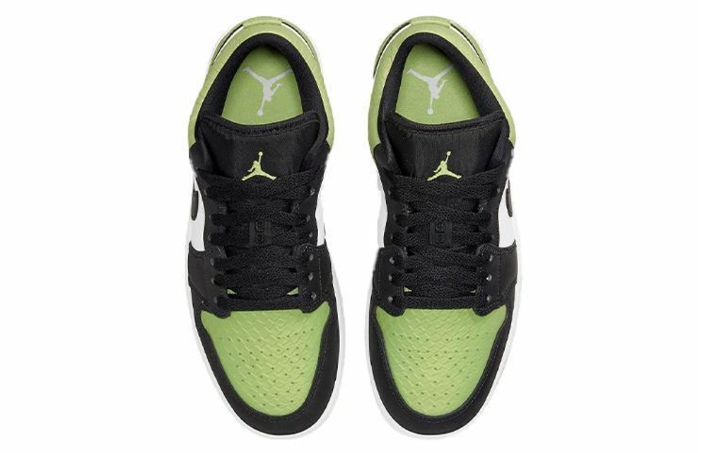 Кроссовки Jordan Air Jordan 1 Low "Vivid Green Snakeskin" (Женская размерная сетка)