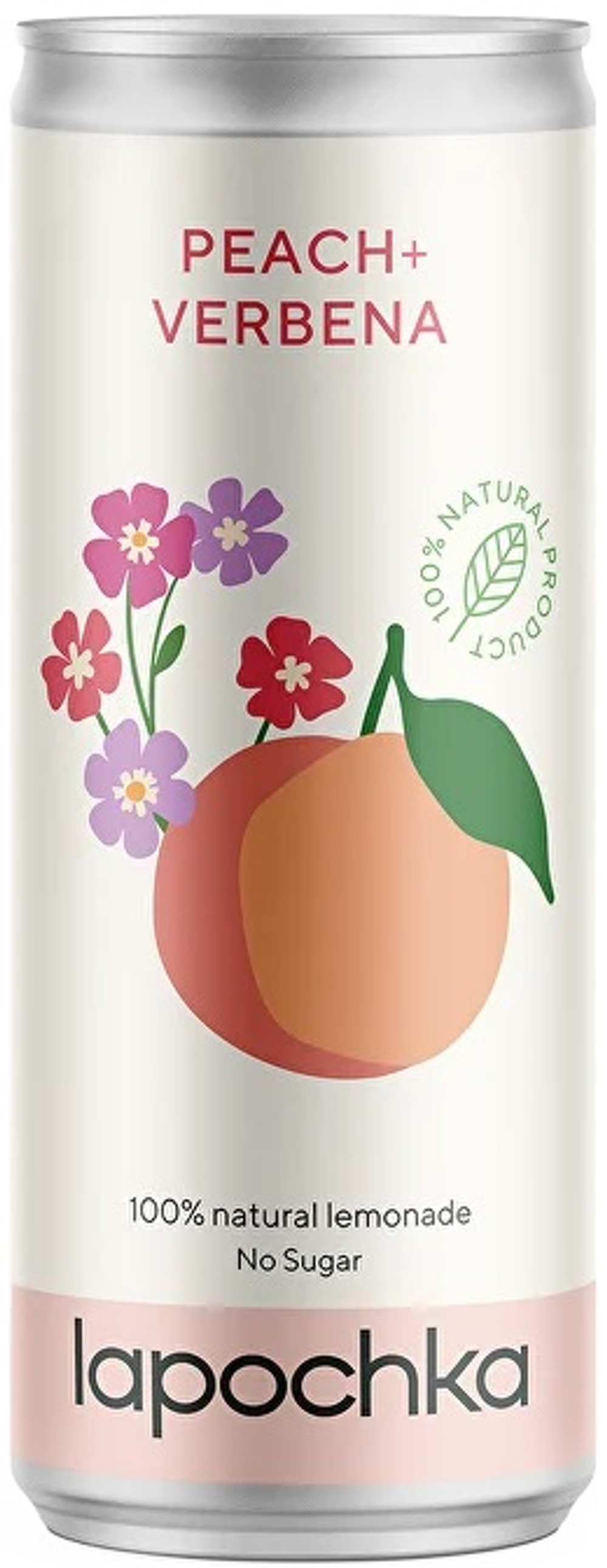 Лимонад с персиком и вербеной Lapochka Peach + Verbena 0.33 л
