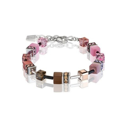 Браслет Coeur de Lion Brown-Rose 4015/30-0824