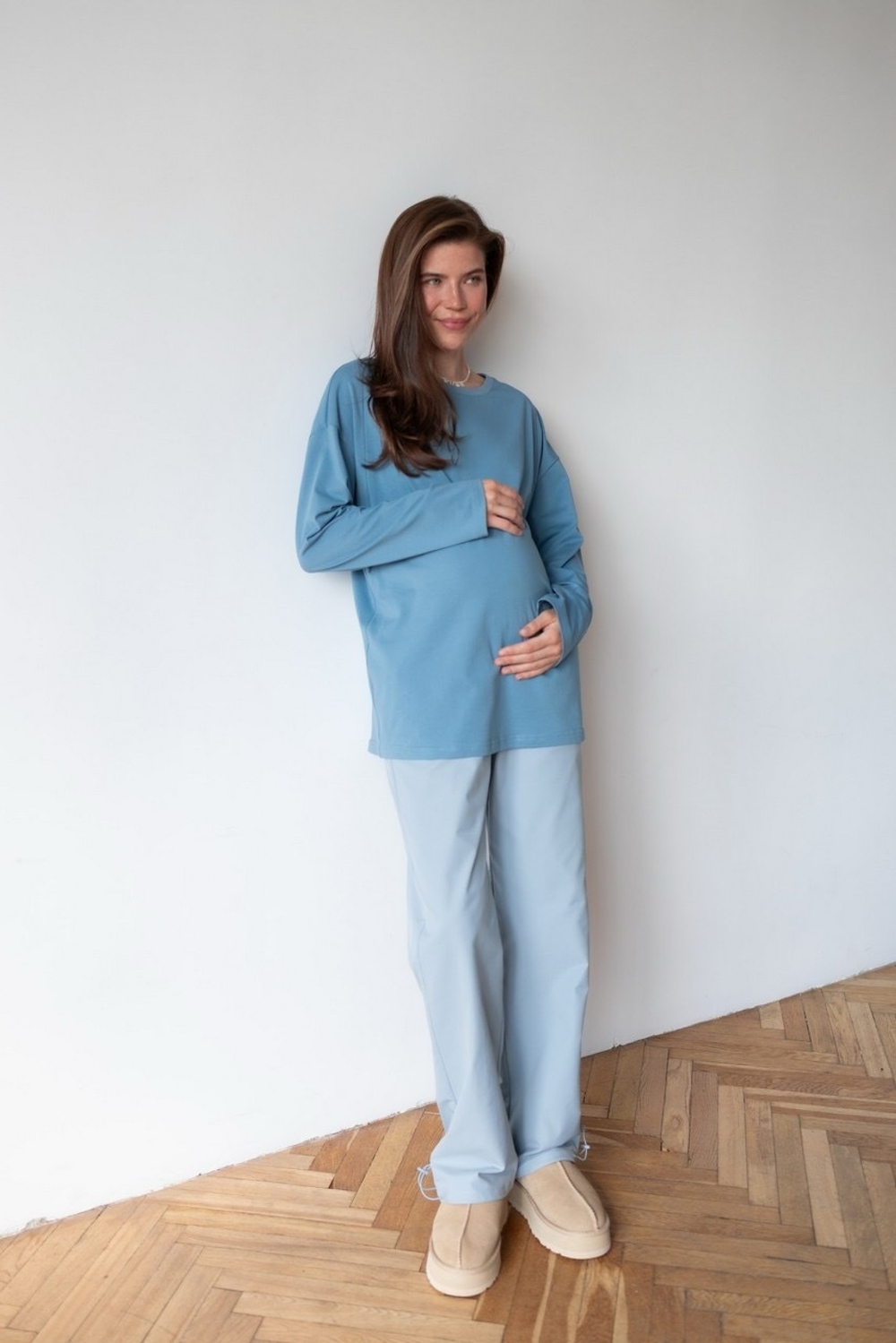 Брюки Карго Rain для беременных, Серо-голубой