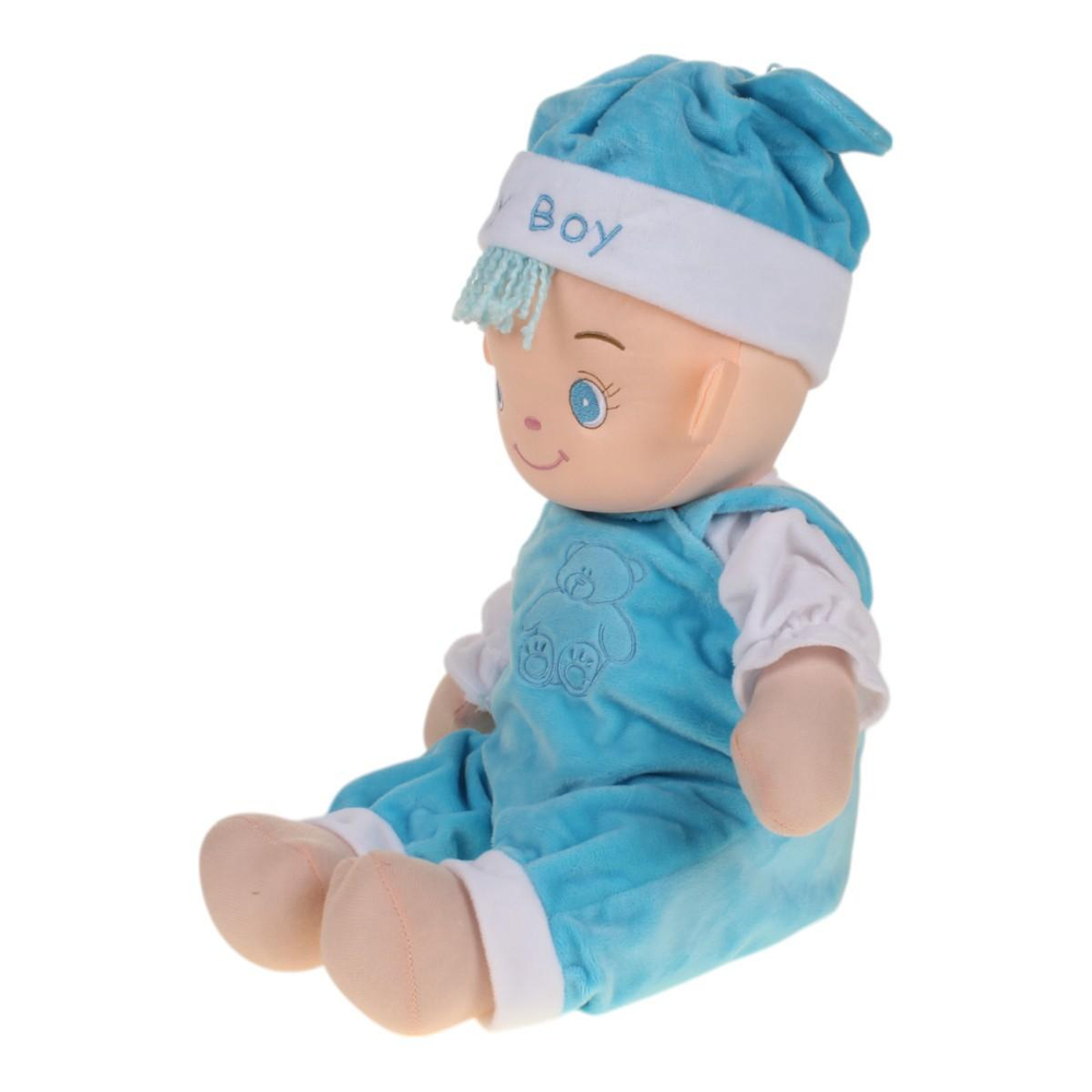 Пупс "мальчик в шапке" в упаковке 18х40х28см. (Hand)