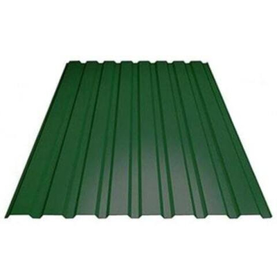 Профнастил С-8 зеленый RAL 6005 2мх1,2мх0,35мм 7 кг