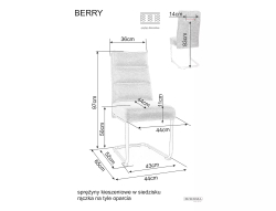 Стул SIGNAL BERRY Brego 34 бежевый/черный