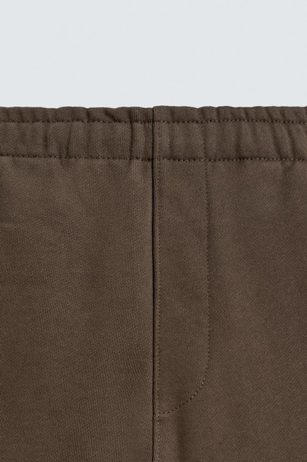 ZARA ДЖОГГЕРЫ REGULAR FIT ИЗ ПЛОТНОЙ ТКАНИ ORIGINS, ШОКОЛАДНЫЙ