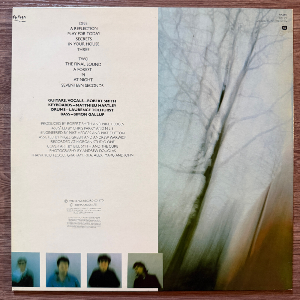 The Cure ‎– Seventeen Seconds (Скандинавия 1980г.) Т