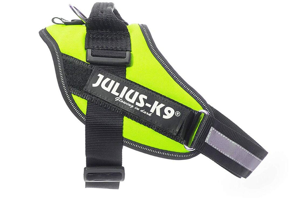 JULIUS-K9 Шлейка для собак IDC-Powerharness 0 (58-76 см/14-25 кг) зеленый неон
