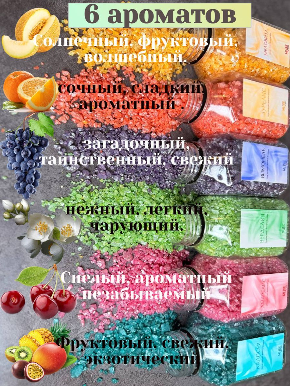 Набор соли для ванны с шиммером