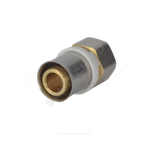 Муфта МП латунь никель пресс Дн 16х3/4" ВР ГОСТ 32415-2013 8002 Aquasfera 8002-02