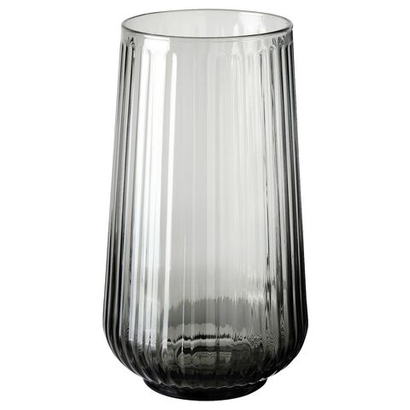 Ваза IKEA GRADVIS (ГРАДВИС), Серый, Стекло, 19 см