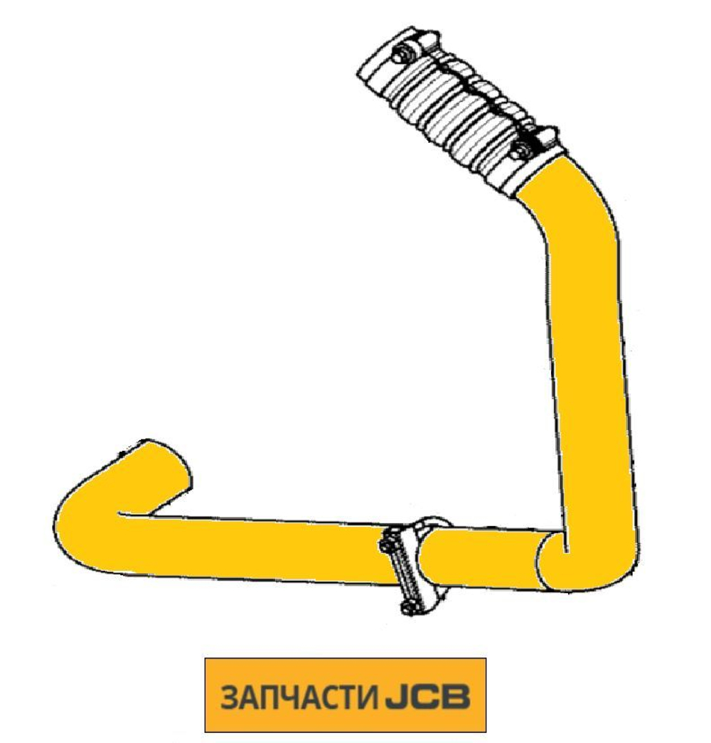 Патрубок JCB 332/K6627