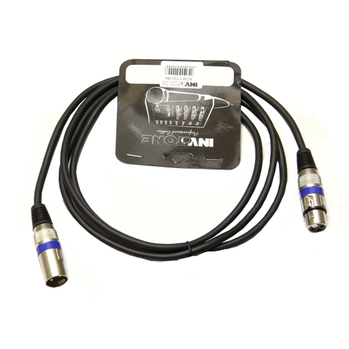 INVOTONE ACM1102 BK - микрофонный аудиокабель, XLR(папа)/(мама), длина 2 м (черный)