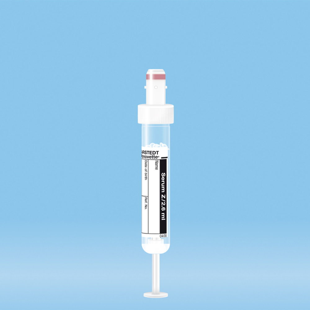 Моноветта -S, V - 2,6мл, сыворотка, с активатором свертывания, 04.1904.001,Sarstedt, 50шт/уп