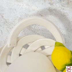 Поднос с двумя ручками овальный Orgia Лимоны 36*23 см