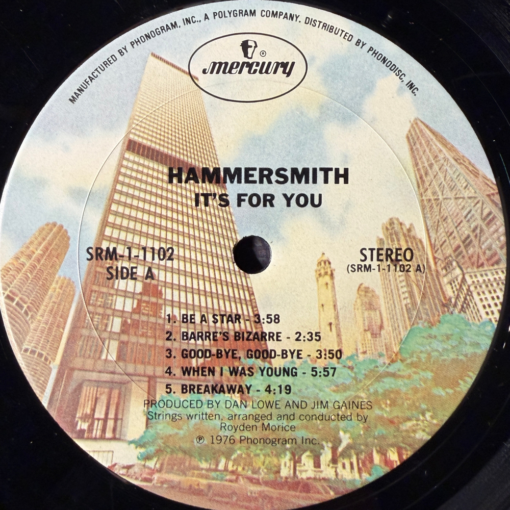 Hammersmith ‎– It's For You (США 1976г.) Т