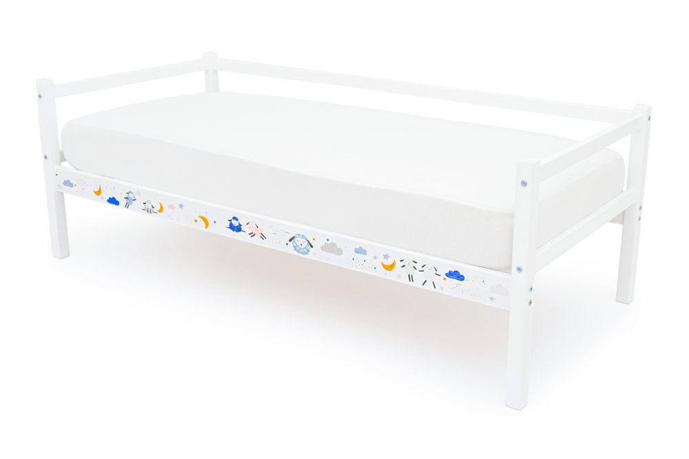 Детская кровать тахта Бельмарко Svogen белый барашки